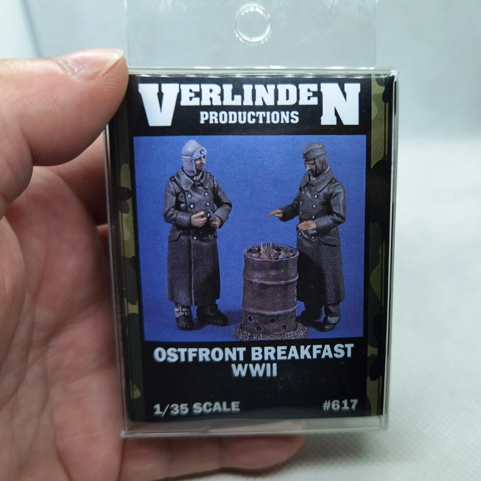 1/35 WWII "Ostfront Breakfast" German Soldiers (2 Figures/Set) VERLINDEN #617 - Image 2 of 2