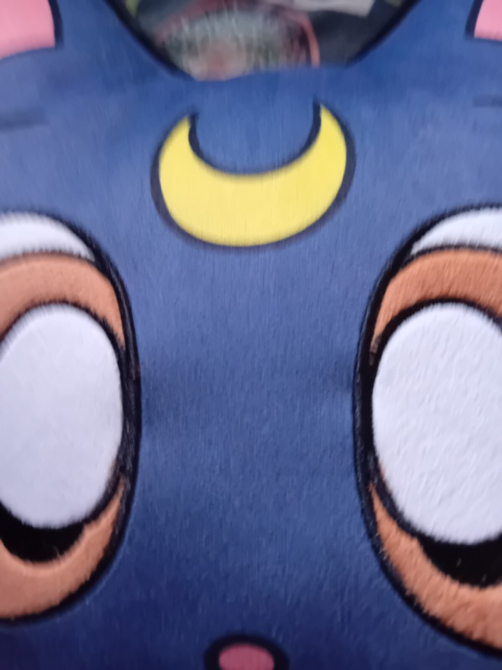 Official Sailor Moon Luna Cat Cushion, Medium Plush Soft Pillow eBay