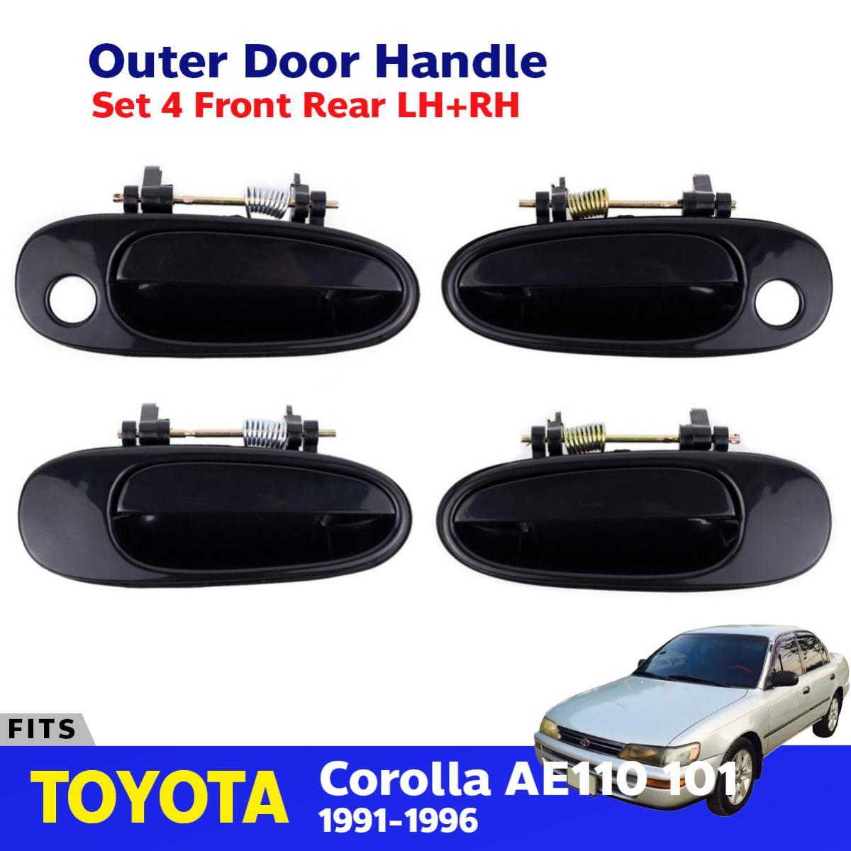 Outer Door Handle LH+RH Front Rear Fit For Toyota Corolla AE100