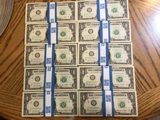 NEW CRISP 2021 $1 DOLLAR BILL UNCIRCULATED ;  IN SERIES : FREE SHIPPING