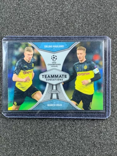 2019-20 Topps Chrome UCL Teammate Sensations Erling Haaland Marco Reus Rookie RC