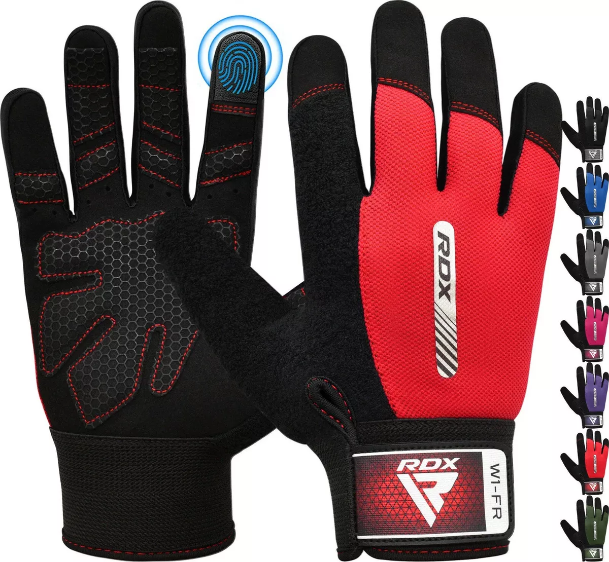 Weight Lifting Gloves by RDX, Full Finger Gym Gloves for Men, Workout  Equipment