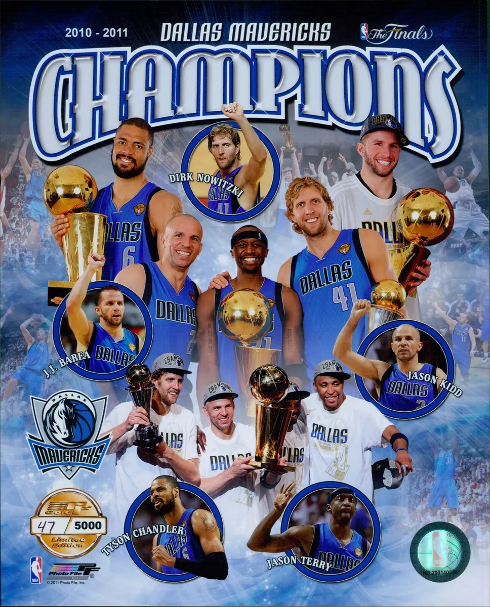 Dallas Mavericks 2011 NBA Champions, 8x10 Team Photo 