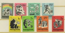 Hungary, SC# 1274 - 1281, MNH OG, Complete Set, 1959, Fairy Tales