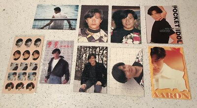 HK Aaron Kwok 郭富城 Rare Yes! Card Pocket Idol Stickers Photos