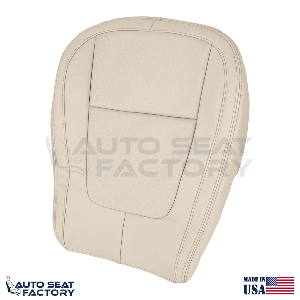 2009 - 2015 Fits Jaguar XF X2 Lower LEFT & RIGHT Tan Leather Seat Covers, Perf - Image 3 of 4