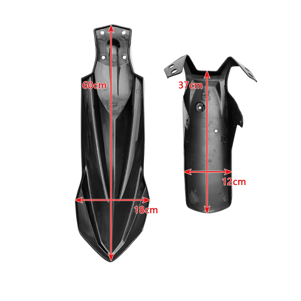 High Front Fender Mudguard Fairing For Yamaha Tenere 700 2019-2024 24 Black - Изображение 2 из 4