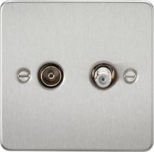 Image of Knightsbridge Flat Plate TV & SAT TV Outlet (isolated)