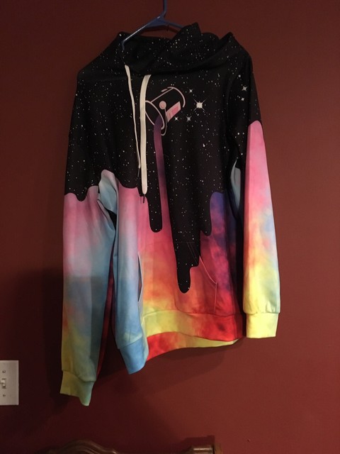 Extra large Multicolored Hoodie With Front Pocket | eBay