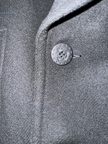 Polo Ralph Lauren da uomo RARA XL VINTAGE nera doppio seno misto lana pesante misto - Foto 5 di 7