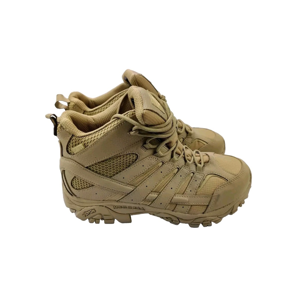 MERRELL MOAB Mens Boots Sz 10 W Coyote Tan Brown Leather MERRELL MOAB Mens Boots Sz 10 W Coyote Tan Brown Leather