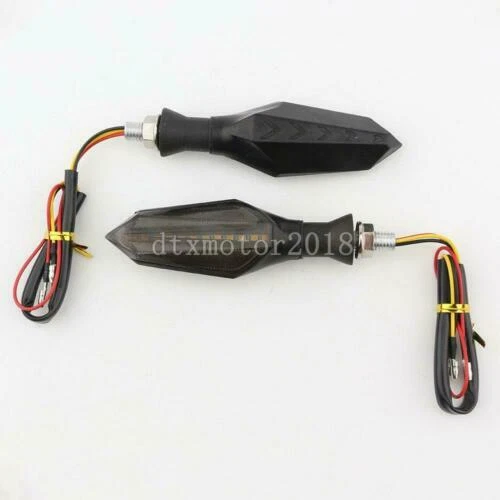 4.2" Plastic Flowing LED Lights For Suzuki Gixxer GSX GSXS GSXR 600 750 1000 WX - Image 2 of 4