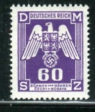 BOHEMIA & MORAVIA STAMP WWII GERMAN DEUTSCHES REICH OCCUPATION MH LOT 54117