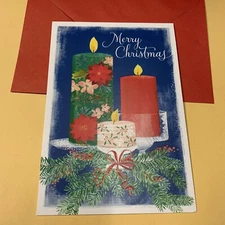 Merry Christmas Wishing You Joy Renew Your Spirit 5”x7” Hallmark Greeting Card