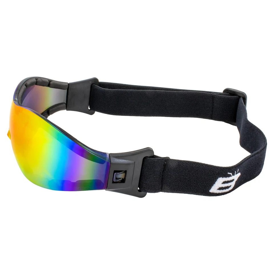 Gafas Birdz Boogie Espuma Acolchadas Gafas Z87.1 Antiniebla 2 Pares Lentes Rojas y Azules Foto 3 de 4