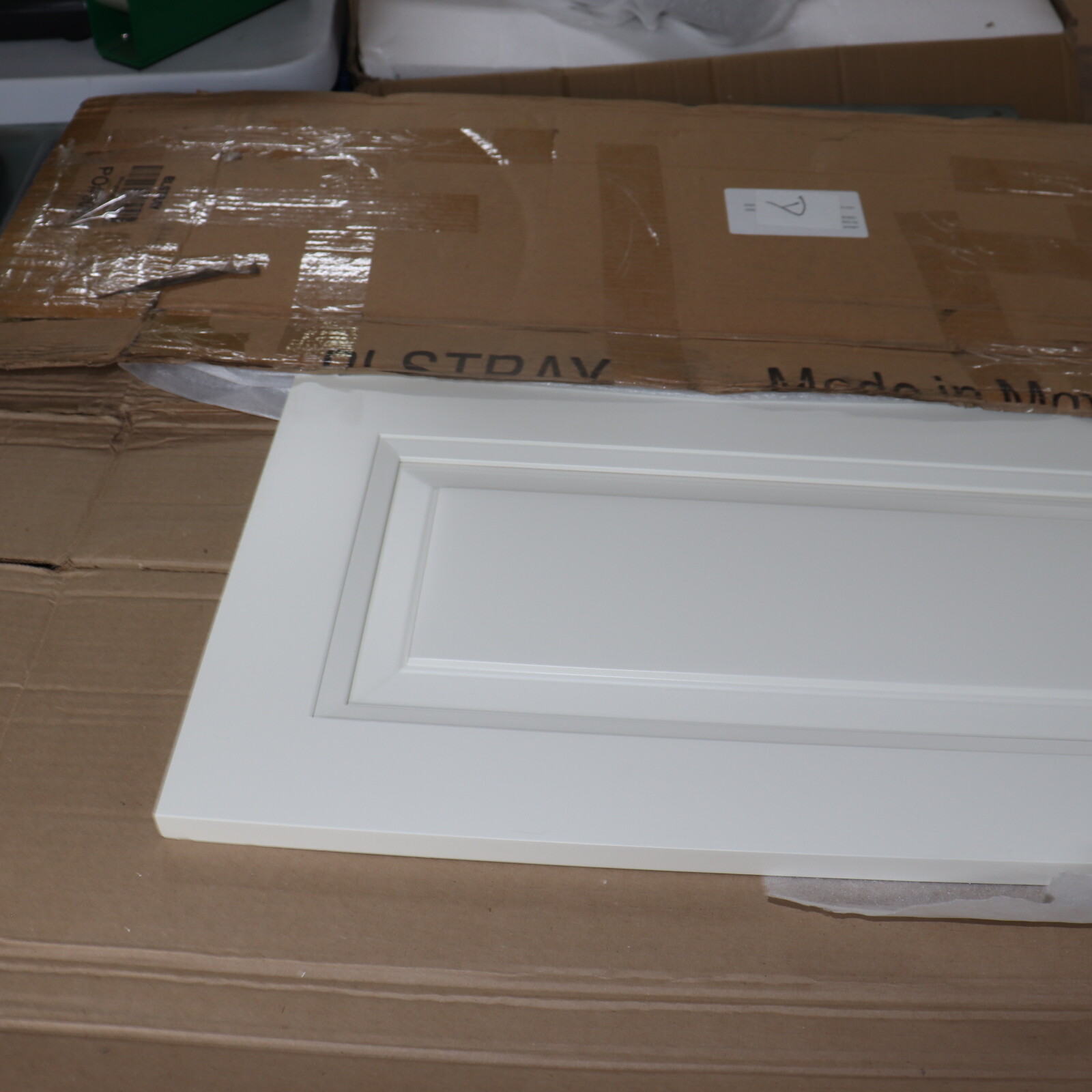Rigid Thermofoil Raised Square Kitchen Base Door Off White eBay