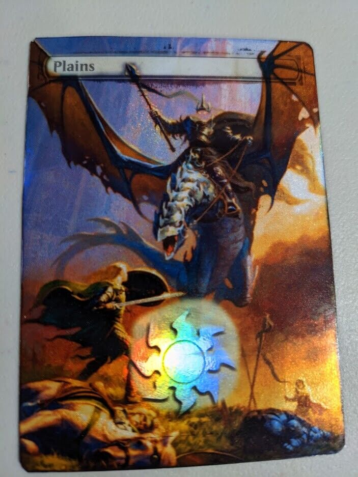 FOIL MTG ALT PLAINS LORD OF THE RINGS EOWYN MINAS TIRITH KING COMMANDER EDH  CUBE