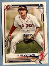 2021 Bowman Blaze Jordan Paper 1st Prospect #BP-71 Red Sox