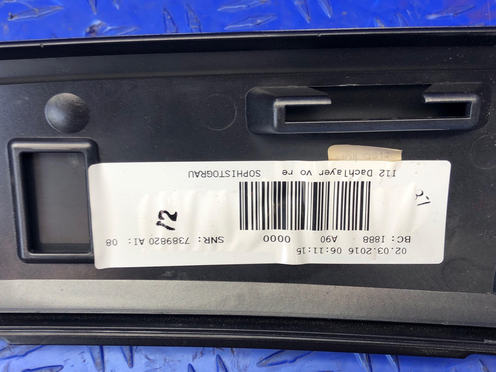 2014-2020 BMW I8 RIGHT SIDE ROOF MOULDING TRIM SOPHISTO GREY (C22) 51447336424