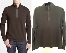 HUGO BOSS  PERSANO  REGULAR FIT QUARTER ZIP SWEATSHIRT PULLOVER Sz XL   125