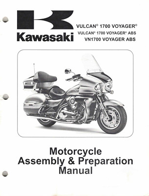 OEM Genuine Kawasaki New Bike Service/Assembly Manual VN1700 Vulcan Voyager 2009