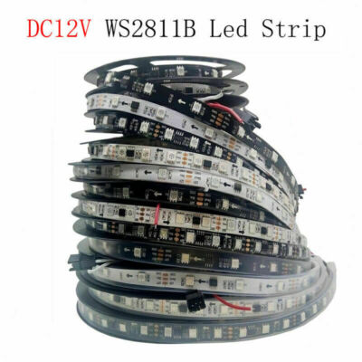 12V WS2811 SPI RGB Led Pixel light Strip Addressable Light Full Colors Led Strip