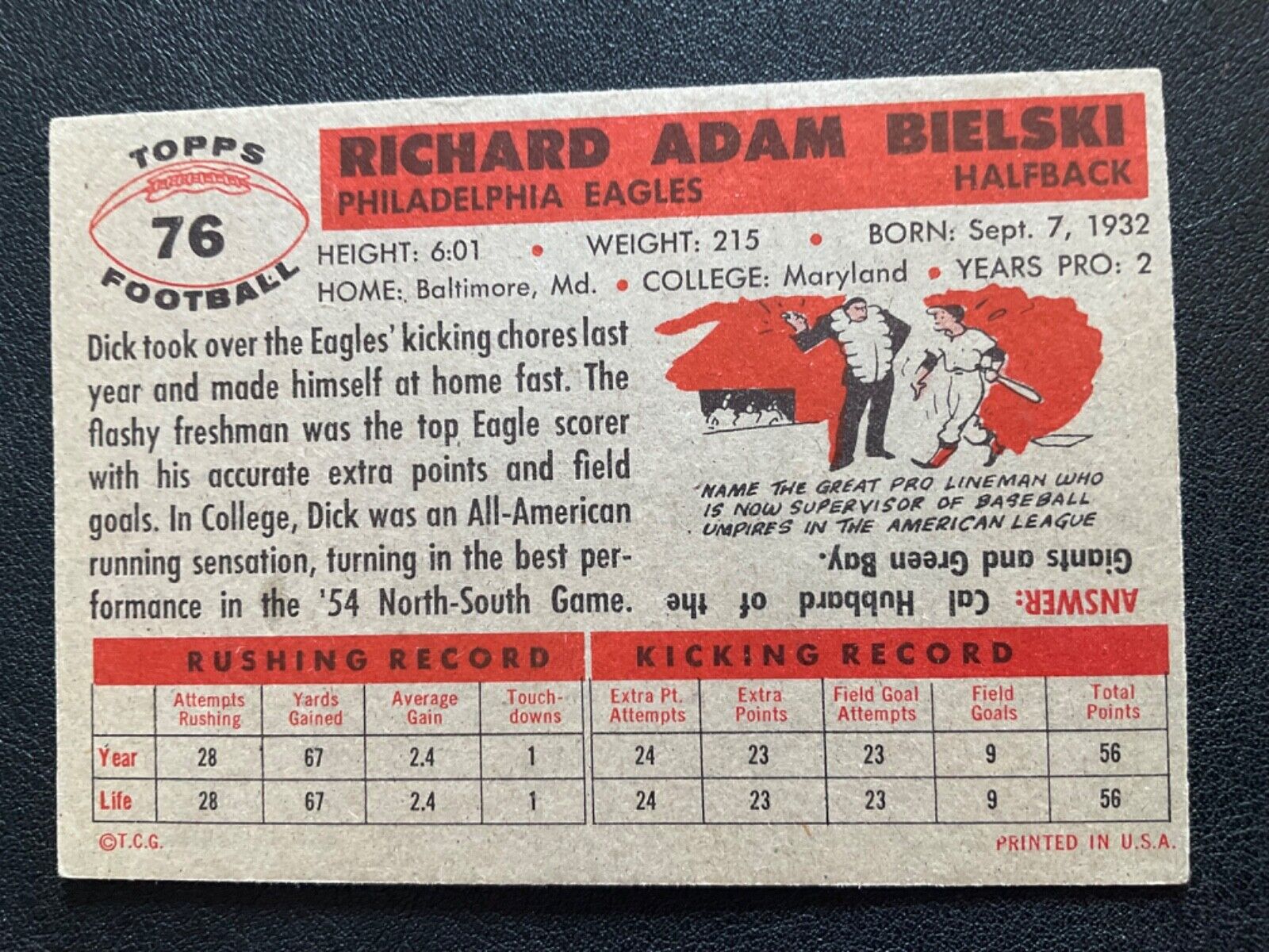 1956 TOPPS FOOTBALL CARDS PICK CARDS YOU WANT - Picture 259 of 449