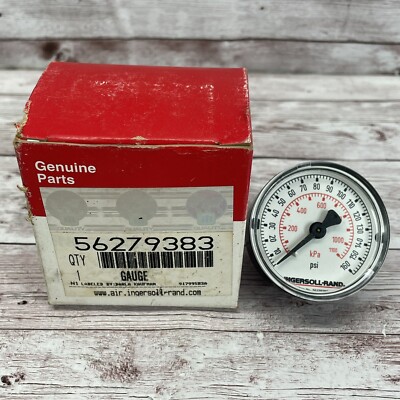 Ingersoll Rand 56279383 Pressure Gauge Back Mount 0-160 OEM NOS