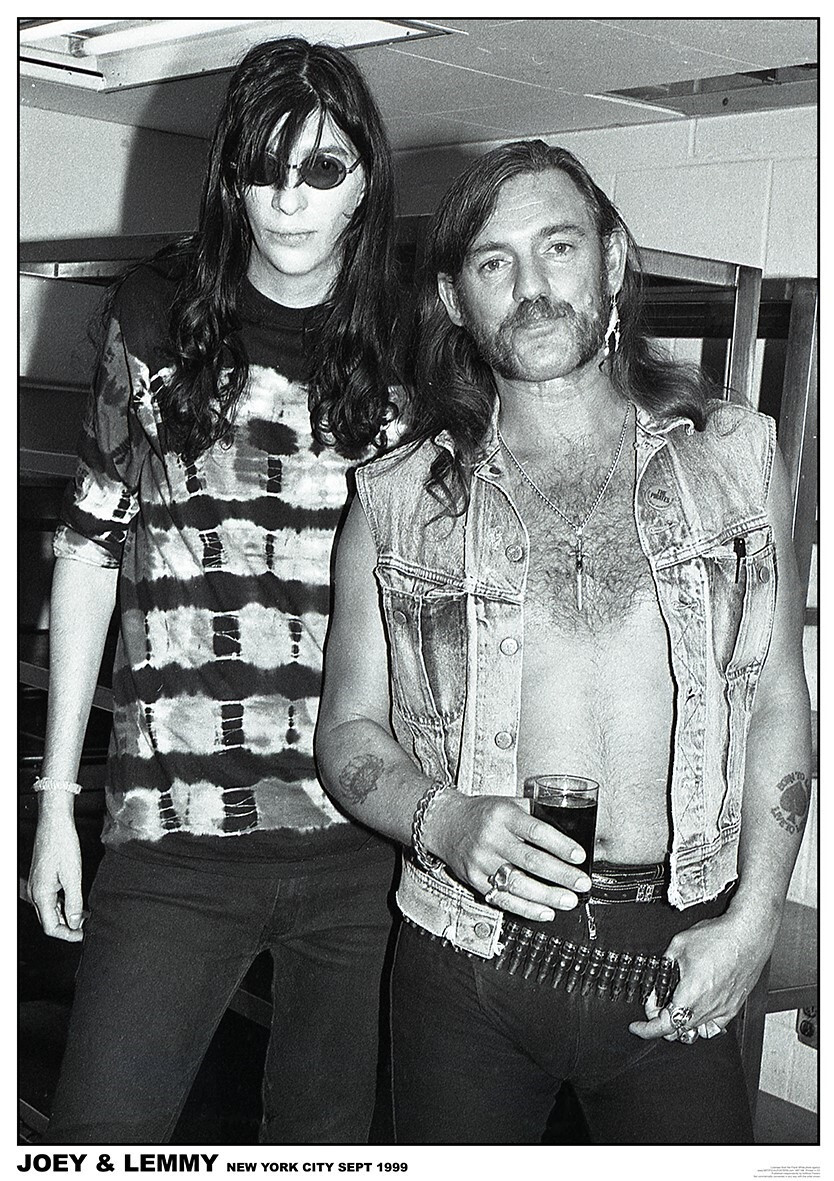 MOTÖRHEAD RAMONES POSTER LEMMY KILMISTER JOEY RAMONE NEW YORK CITY