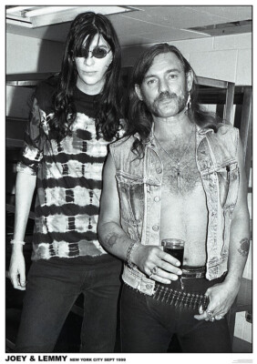 MOTÖRHEAD RAMONES POSTER LEMMY KILMISTER JOEY RAMONE NEW YORK CITY 1999