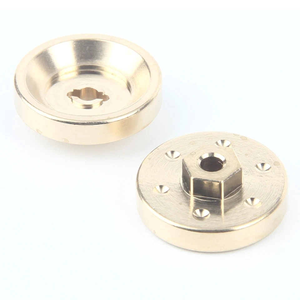 LCX Brass Axle Counter Weight Wheel Hex 6.4g/pcs Upgrades Parts for Axial SCX24 - Image 4 of 4