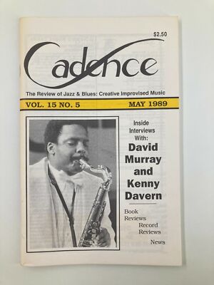 VTG Cadence Jazz Magazine May 1989 Vol 15 #5 David Murray and Kenny Davern
