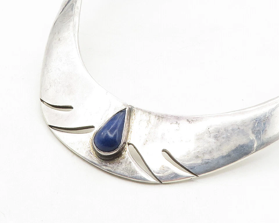 Collar de plata esterlina 925 de colección de lapislázuli de México NE1897 Foto 4 de 4