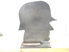 AR500 German Head Silhouette Steel Target Knock-Over 8”X 12”X 3/8”