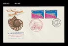 Dinosaur,Fossil,Science Museum,Prehistory,Japan 1977 FDC,Cover,Shell, Ammonite