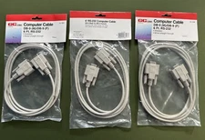 GC Electronics 45-308 Computer Cable DB-9 Male to DB-9 Female 6Ft. RS-232