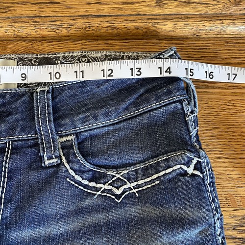 Ariat REAL Womens Boot Cut Jeans Size 29S Blue Cotton Blend Stretch 29x28 - Picture 11 of 13