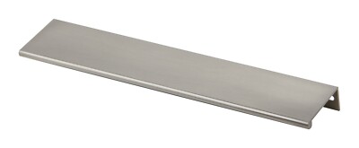 Silverline Brushed Satin Nickel Finger Edge Pulls Aluminum Cabinet Door Handle