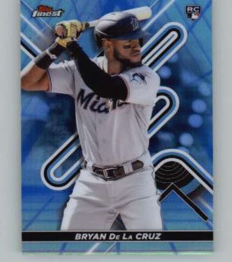2022 Topps Finest Refractor Blue/Aqua Vapor #24 Bryan De La Cruz RC Rookie /250