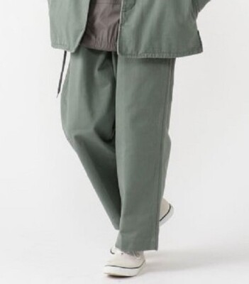 New BEAMS PLUS Mil Trousers Herringbone Sage Military Pants