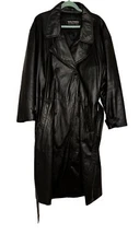 Lether Full Length  Trench Coat, STUNTS UNLIMITED production Members Only!