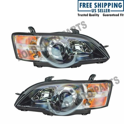TYC Headlights Headlamps Left & Right Pair Set of 2 For 2005-2007 Subaru Legacy
