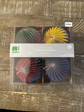 Bed Bath And Beyond Paper Ornaments 4 Pack