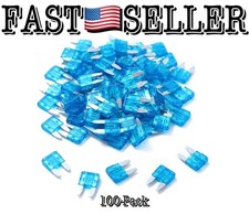 100-Pack 15 Amp Auto Fuses Mini Blade Style APM/ATM, 32 V