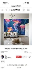 Happywall Schweden Vlies Wandbild Wand Muriel Makro Qualle Tapete 