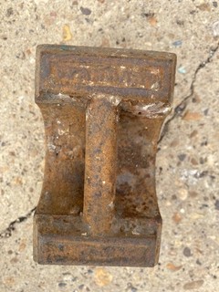 7 lb cast iron weight VINTAGE WEIGHT DOOR STOP GATE PRESS CHEAP COLLECTOR