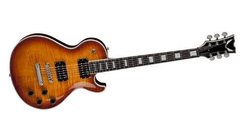 Guitarra Eléctrica Dean TB DLX TAM Pura Sangre Deluxe Tapa Llama Brillo Trans Ámbar Foto 2 de 2