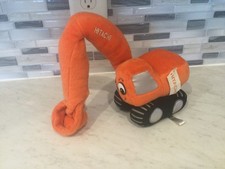 VINTAGE COLLECTORS HITACHI ORANGE PLUSH BEANIE EXCAVATOR WITH TAGS