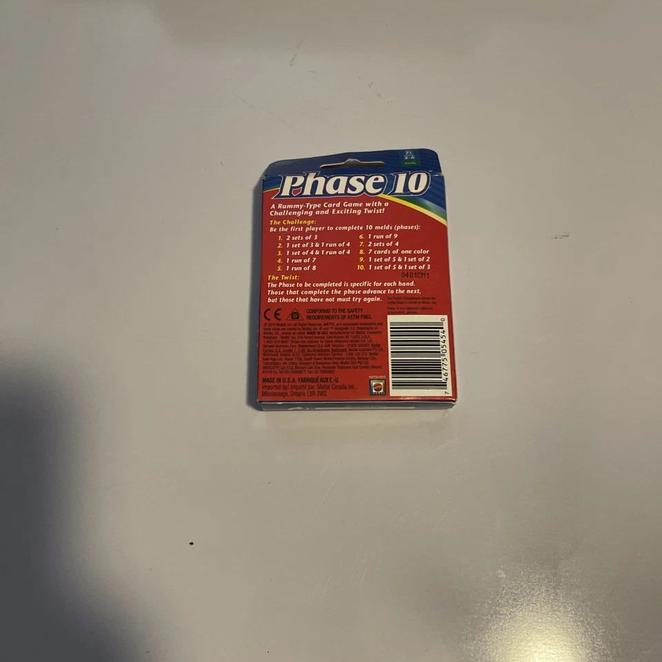 Phase 10 Card Game COMPLETE 2010 Made in USA Family Fun - Image 3 of 3
