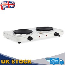 2000W Hot Plate Electric Cooker double Table Top Kitchen Hob Stove WHITE